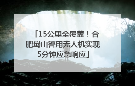 15公里全覆盖！合肥蜀山警用无人机实现5分钟应急响应