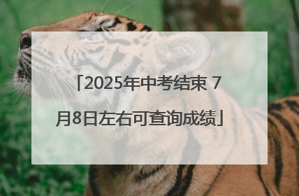 2025年中考结束 7月8日左右可查询成绩