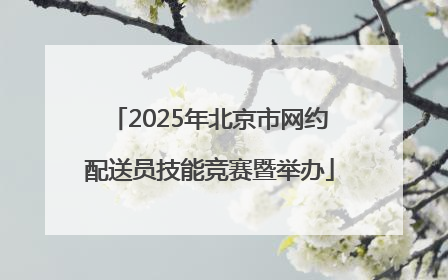 2025年北京市网约配送员技能竞赛暨举办