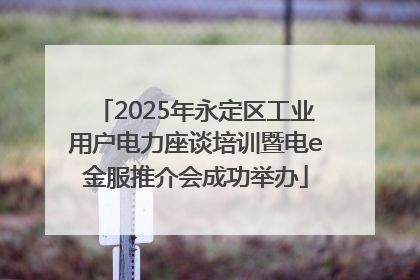 2025年永定区工业用户电力座谈培训暨电e金服推介会成功举办
