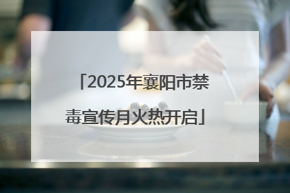 2025年襄阳市禁毒宣传月火热开启