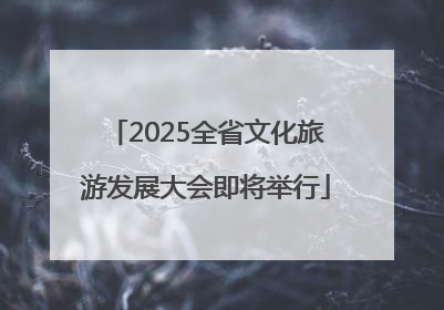 2025全省文化旅游发展大会即将举行