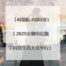 AI领航 向新同行丨2025安徽电信数字科技生态大会举行